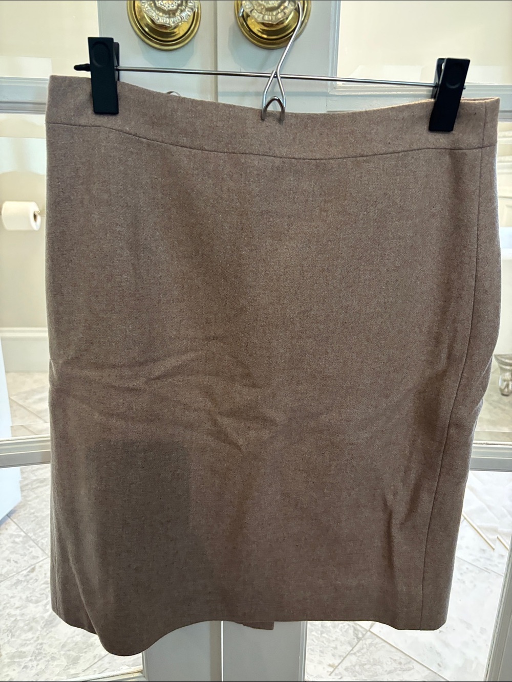 Tailored J Crew Taupe Pencil Skirt